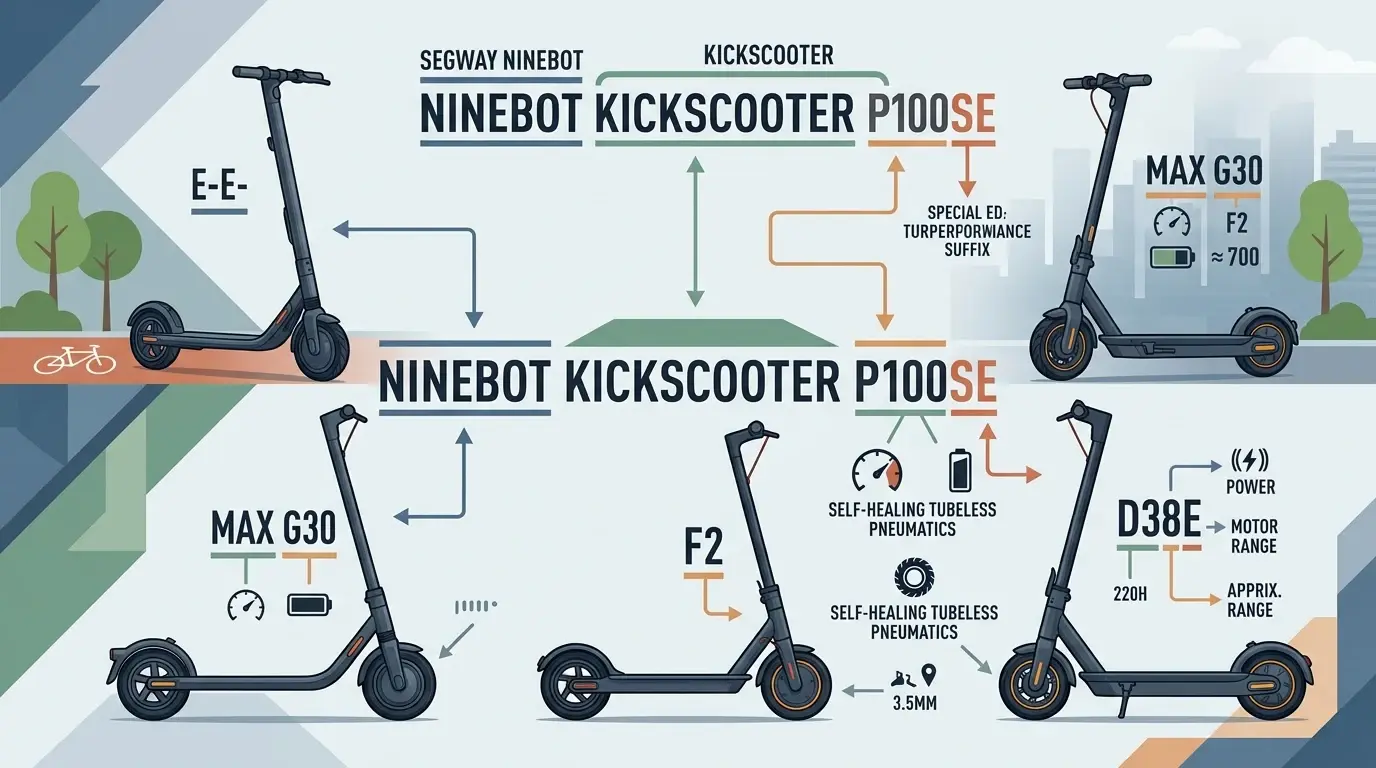 Segway Ninebot elløbehjul: sådan læser du modelnavnet